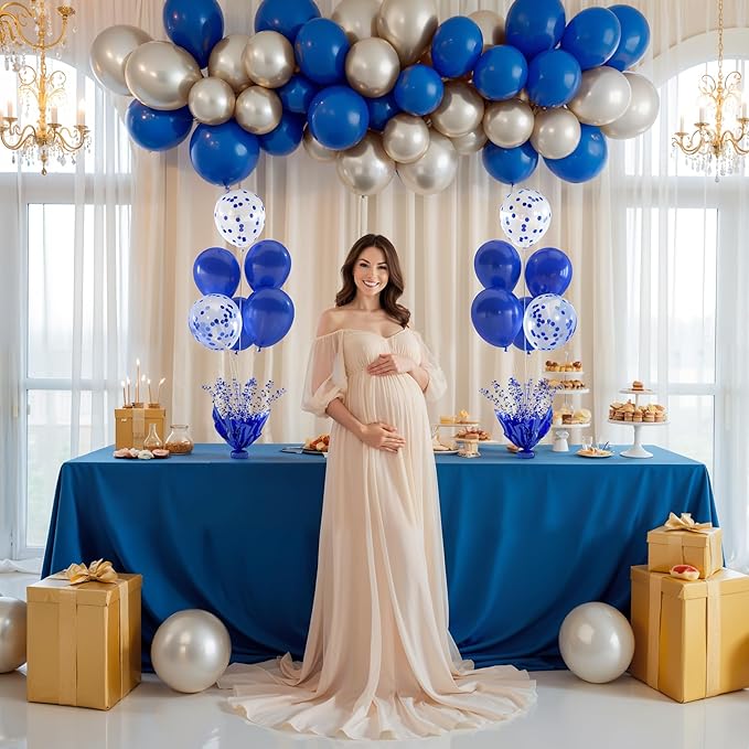 4 Set Blue Balloon Table Centerpieces - Image 5