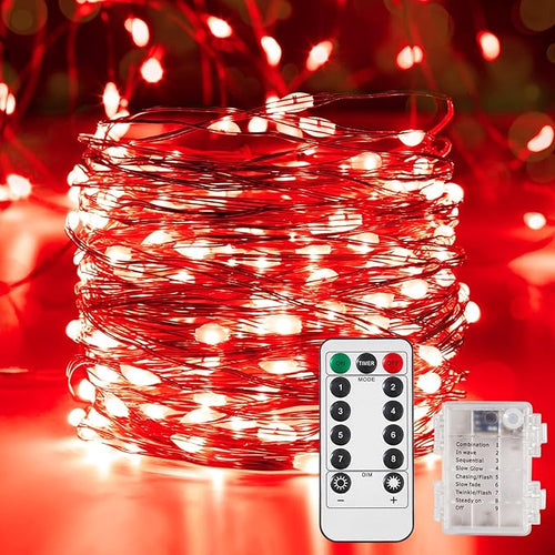 1 Pack 32.8 Ft. Battery Operated Outdoor String Lights by Ariceleo