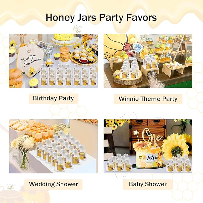 Aliggbent 126 Pack Mini Honey Jars - Image 5