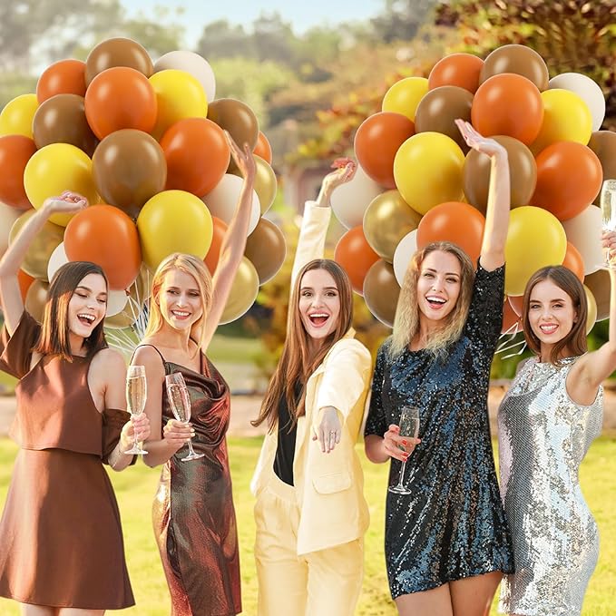 60pcs Fall Balloons Thanksgiving Balloons 12inch - Image 5
