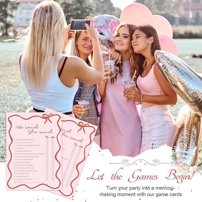 DEEKA 30 PCS Bridal Shower Games Card - Image 5