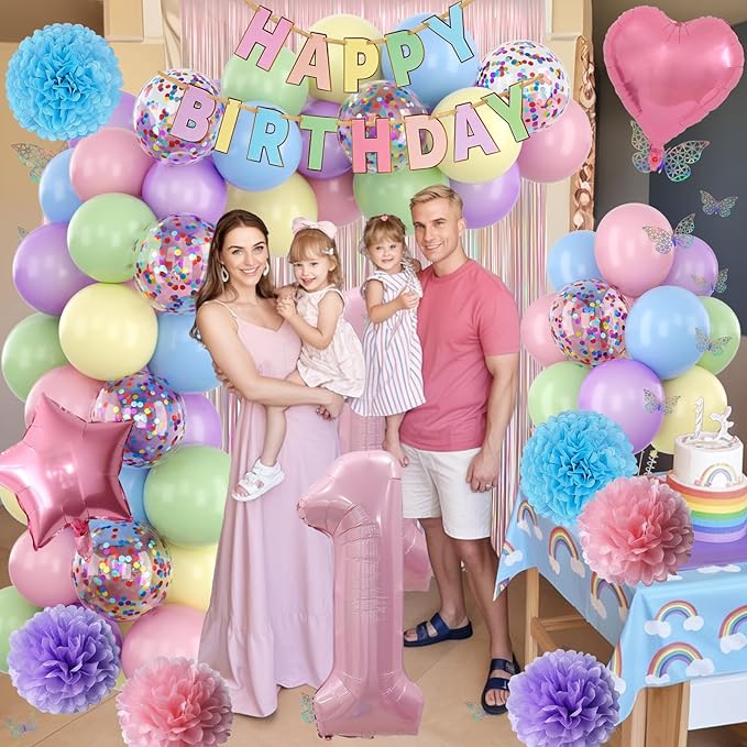 Pastel 1st Birthday Party Decorations - Image 6
