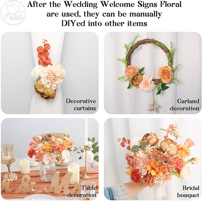 Wedding Arch Flowers Kit, Artificial Flower Arch Decor - Image 6