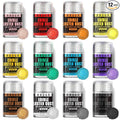 RBUGR Luster Dust Edible, 12 Colors Edible Glitter Pack, Cocktail Food Glitter by RBUGR