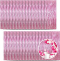 30 Pack Pink Foil Fringe Curtain Backdrop, 3.3x8.2 Feet Metallic Tinsel by LITLANDSTAR
