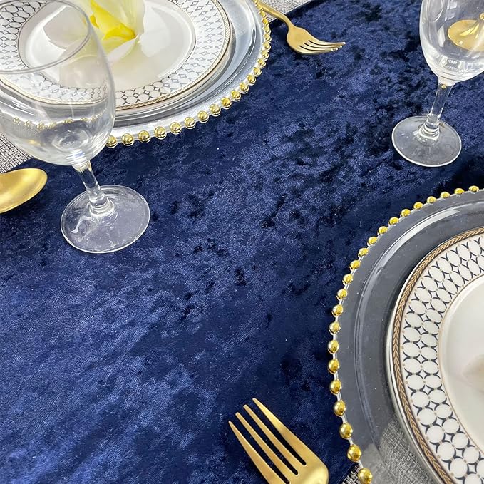 Luxurious Crushed Velvet Table Runner, Wedding Reception Decorations, Soft - Image 3