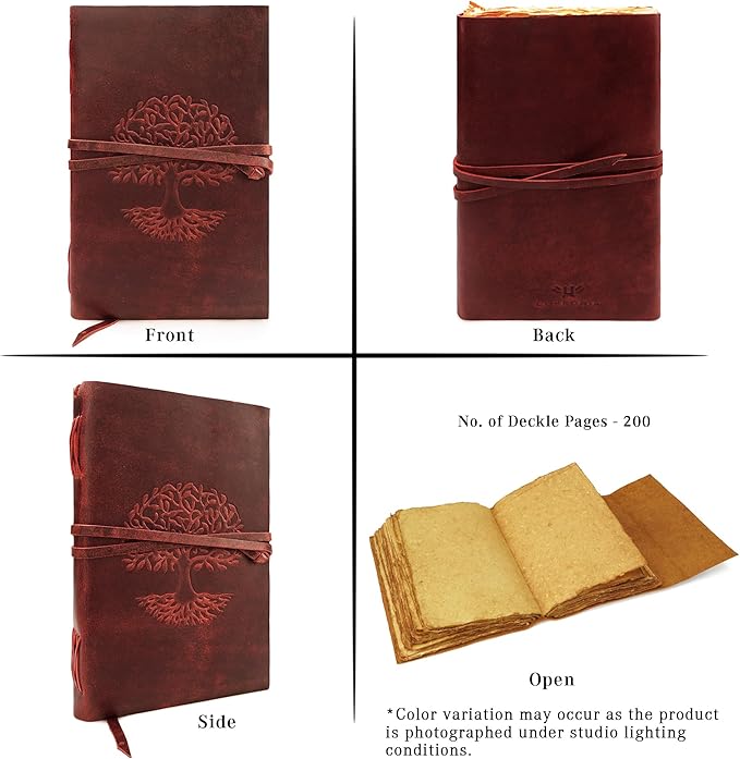 LUXEORIA Tree Of Life Leather Journal - Image 6