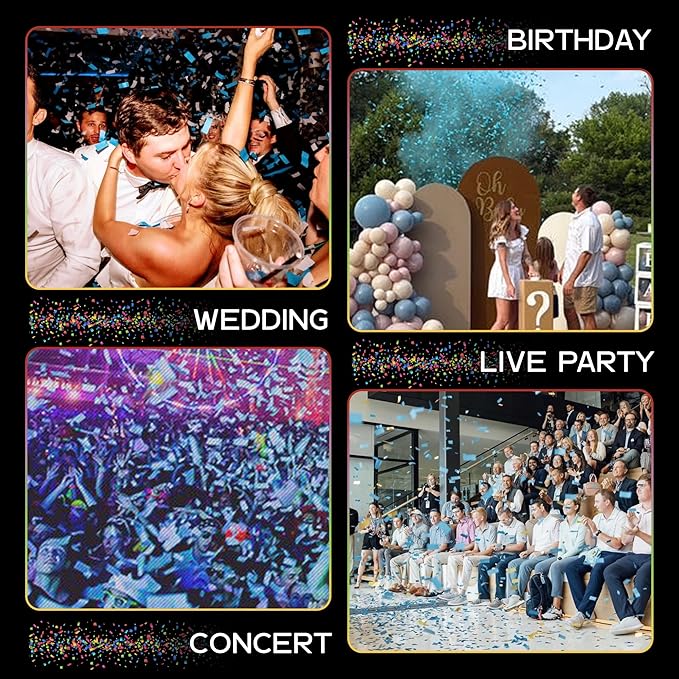 Ultimate Confetti, Turquoise Color Biodegradable Confetti - Image 4