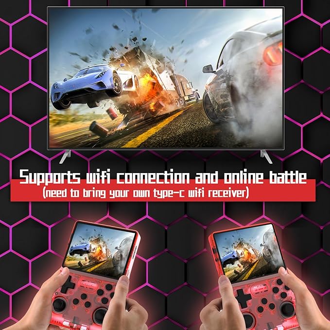 FVBADE R40S PRO Handheld Game Console 3.5 inch IPS Screen Mini Retro Console - Image 3