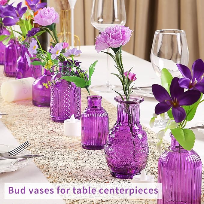 Mini Glass Bud Vases, Versatile Small Bud vases - Image 2