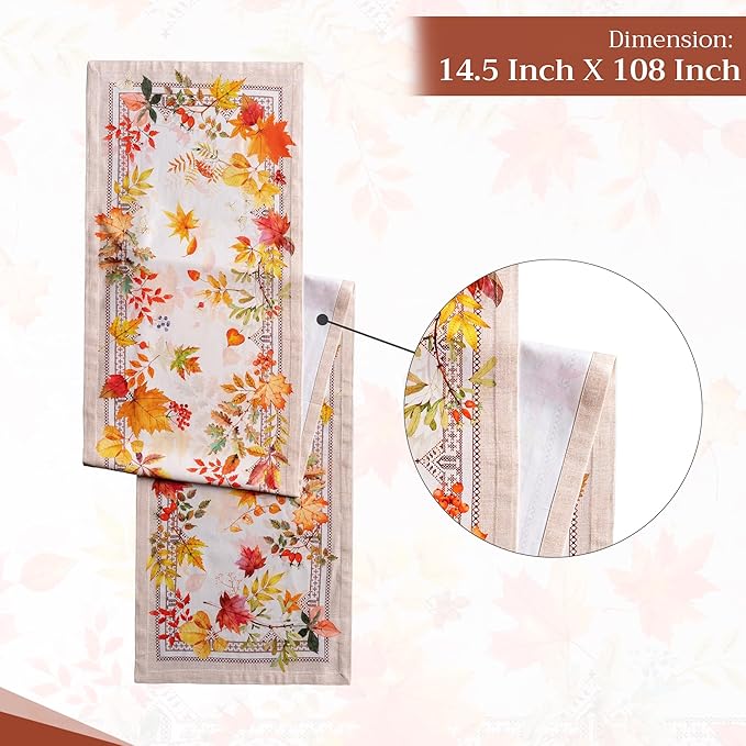 Maison d' Hermine Table Runner 100% Cotton Single Layer Table Runners 108 - Image 4