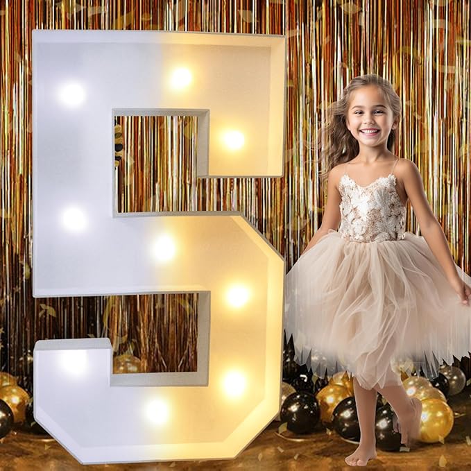 Pooqla 3FT Marquee Light Up Numbers by Pooqla