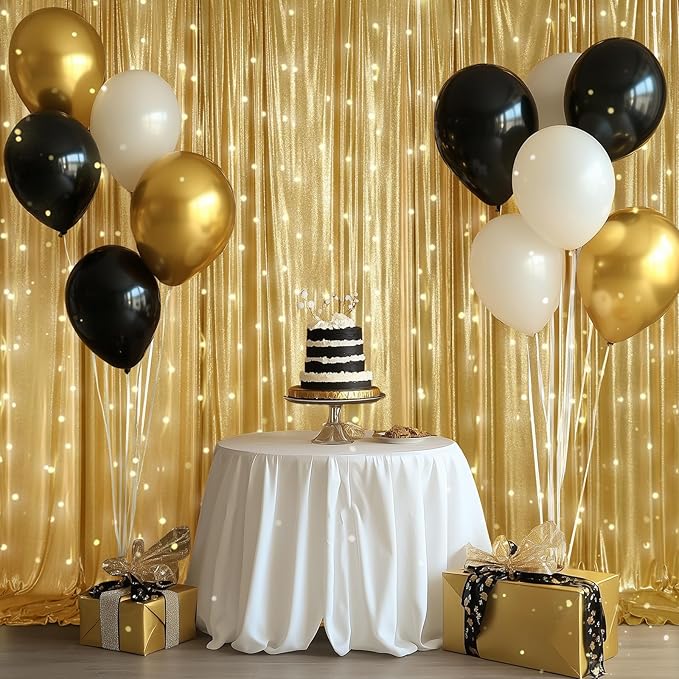 20ftx10ft Gold Sequin Backdrop Curtain - Image 8