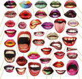 40pcs Party Photo Booth Props, Funny Lips Mouth Selfie Props Accessories by INTATIKOO