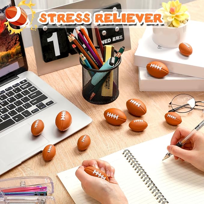 Jerify 250 Pack Mini Footballs Stress Balls Bulk 1.4 Inch Small Soft Foam - Image 5