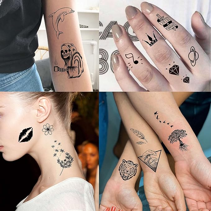 52 Sheets Tiny Small Temporary Tattoos - Image 3