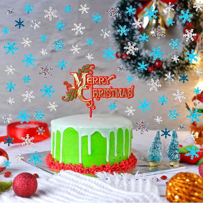 MARFOREVER Winter Snowflake Confetti Decorations - Image 6