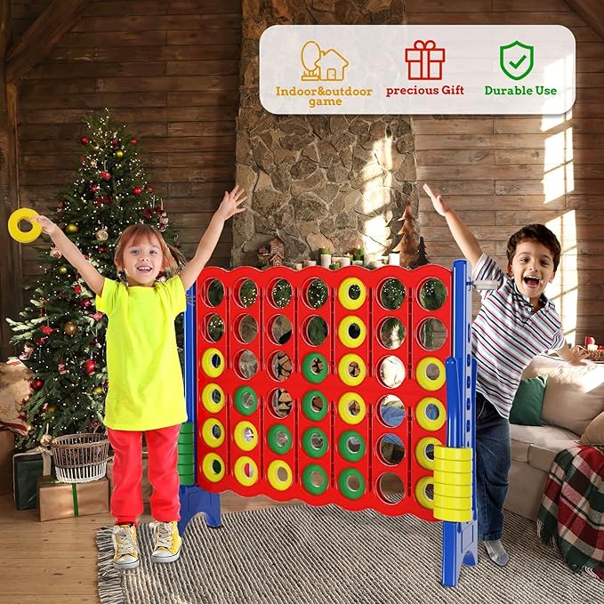 Jumbo 4 in a Row Game Set, 4FT Giant Game Set - Image 6