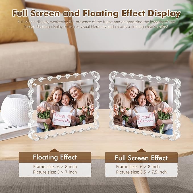 3Pack Magnetic Acrylic Picture Frames 5×7 Inch - Image 7