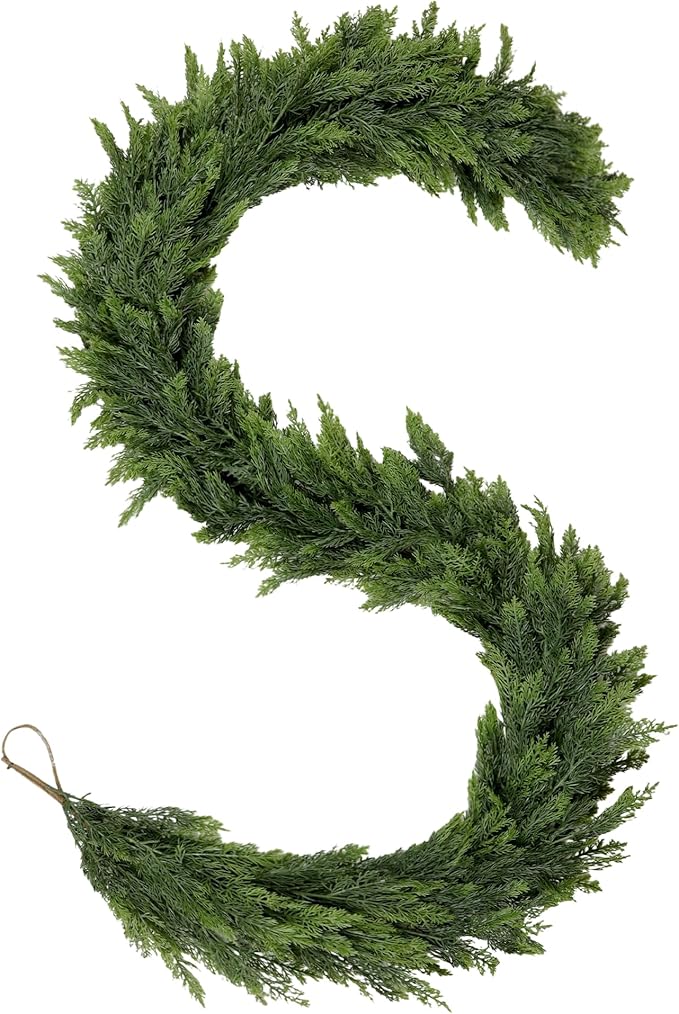 6FT Artificial Christmas Cedar Garland, Realistic Greenery Garlands Soft and - Image 2