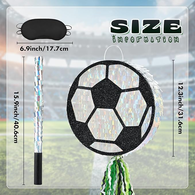 WERNNSAI Soccer Ball Piñata-Soccer Party decoration Piñata - Image 3