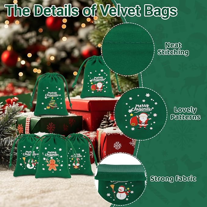 Tapleap Christmas Bags with Drawstring - Image 3