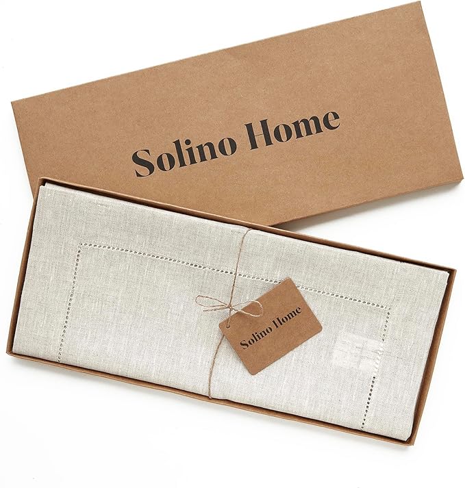 Solino Home Linen Light Natural Table Runner 60 Inches - Image 6