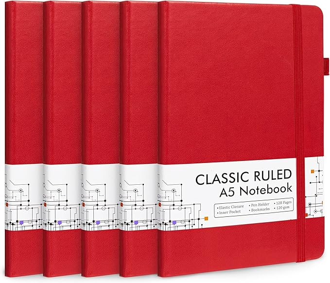 feela 5 Pack Journal Notebook Bulk by feela