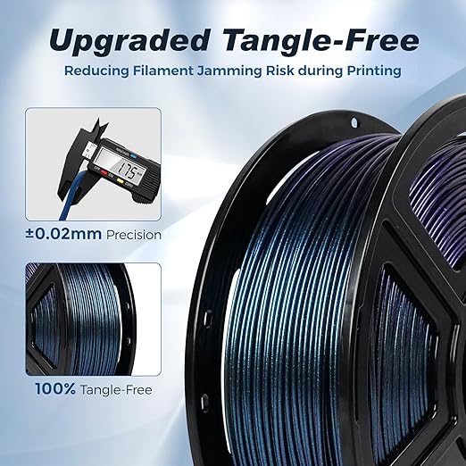 FLASHFORGE Rapid PLA Filament 1.75mm +/- 0.02mm Burnt Titanium, Max 500mm/s - Image 5
