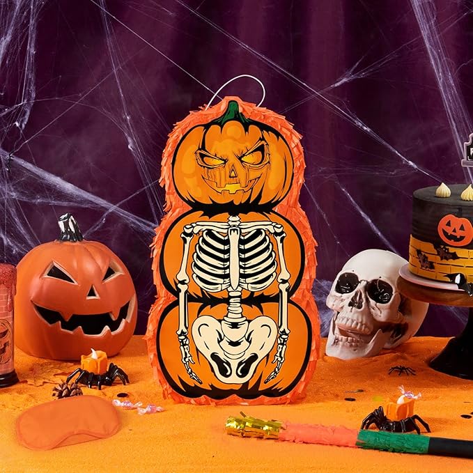 WERNNSAI Halloween Skull Piñata - Image 2