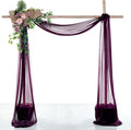 VDS Pack of 2 Panel Wedding Arch Draping Fabric Sheer Chiffon Fabric Drapery by VDS