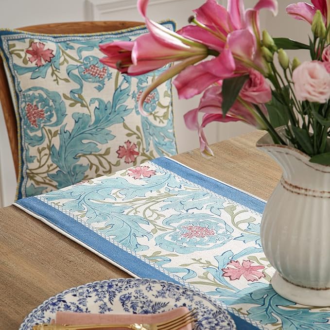 patdrea Linen Leopard Animal Table Runner Farmhouse - Image 2