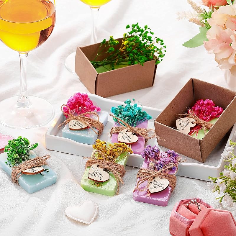 Kigeli Set of 45 Soap Favors DIY Bridal Shower Favors Bulk Wedding Soap Gifts - Image 3