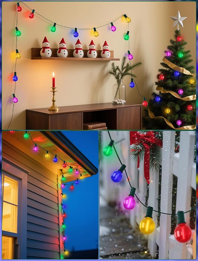 SUNSGNE 25FT LED Colored Christmas Lights - Image 6
