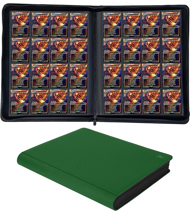 1408+ Pockets Trading Card Binder, 16-Pocket Card Ablum Compatible by KUOOKING