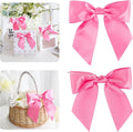 AIMUDI Hot Pink Satin Bows 5.5" Bows by AIMUDI