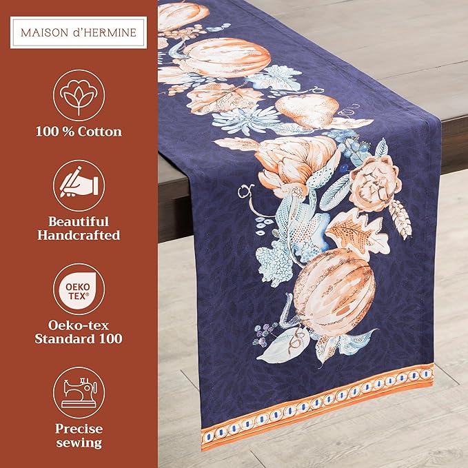 Maison d' Hermine Table Runner 100% Cotton Single Layer Table Runners 108 - Image 2