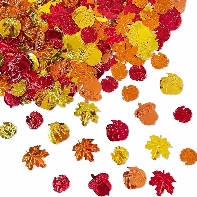 200 Pcs Fall Glitter Confetti by WEIKA