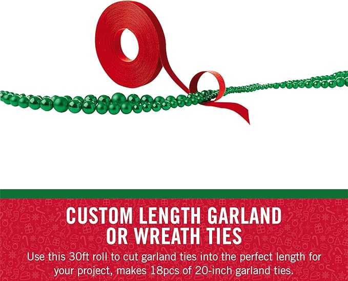 VELCRO Brand Holiday Garland Ties or Cable Straps | Hang Garlands, Lights or - Image 3
