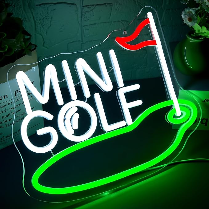 Mini Golf Neon Sign for Wall Decor Golf Neon Light for Man Cave Dimmable LED - Image 2
