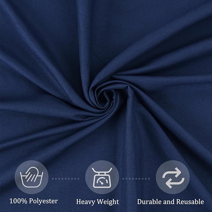 8 Pack Premium Round Tablecloth 120 Inch Round Table Covers Washable Polyester - Image 4