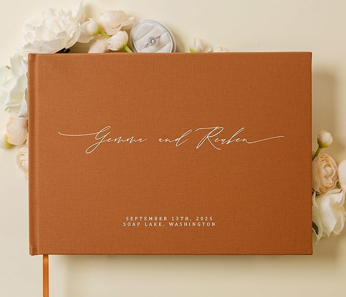 MUUJEE Personalized Guestbook in Terracotta - Image 2