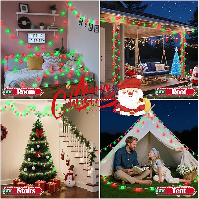 43FT 100LED Connectable Christmas String Lights Indoor Outdoor - Image 4