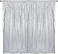 Silver Sequin Backdrop Curtains 8FTx8FT 1 Sequin Backdrop Curtains Panel by HMQIANG