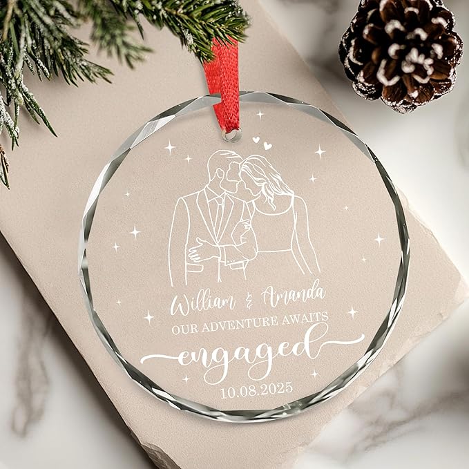 Personalized The Year We Became Mr & Mrs Christmas Ornament- Wedding Gifts - Image 3