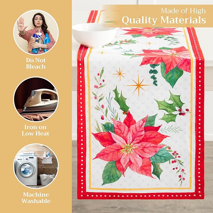 Maison d' Hermine Table Runner 100% Cotton Single Layer Table Runners 72 inches - Image 3
