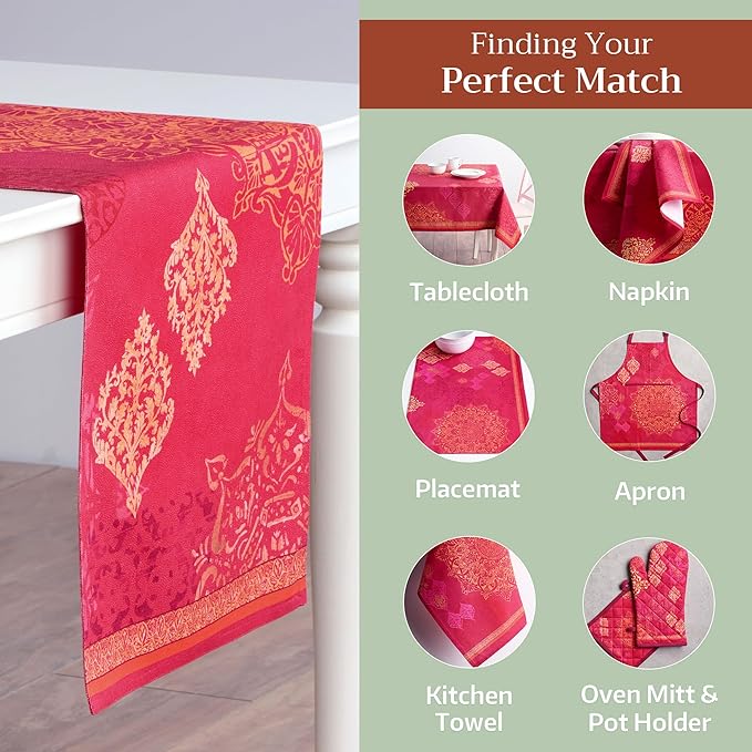 Maison d' Hermine Table Runner 100% Cotton Single Layer Table Runners 108 - Image 5