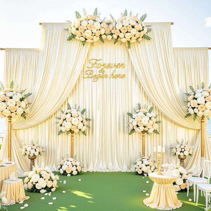 Champagne Glitter Backdrop Curtain - Image 6