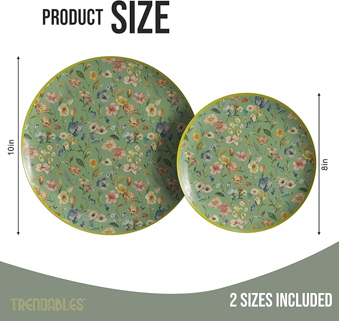 Trendables Heavy Duty Paper Plates Set - Image 2