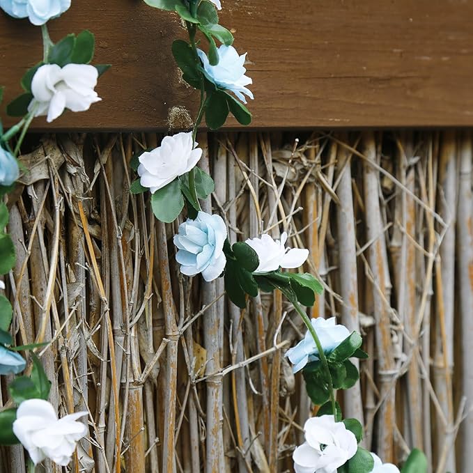 12 PCS 98.4 FT Artificial Flower Garland Rose Garland - Image 6